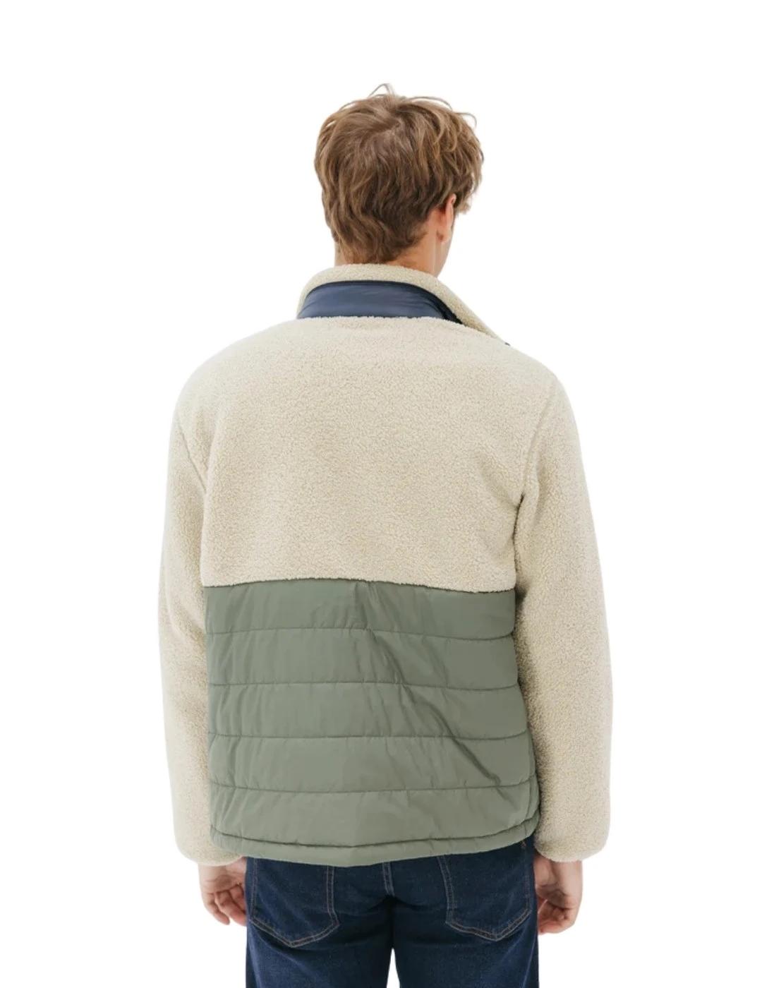 El Pulpo Chaqueta Combinada Nylon y borreguillo