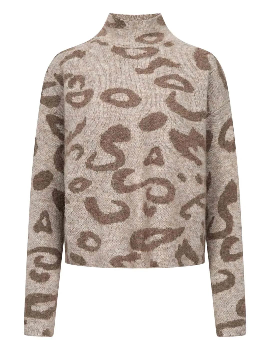 Frieda Jersey Desert Beige estampado