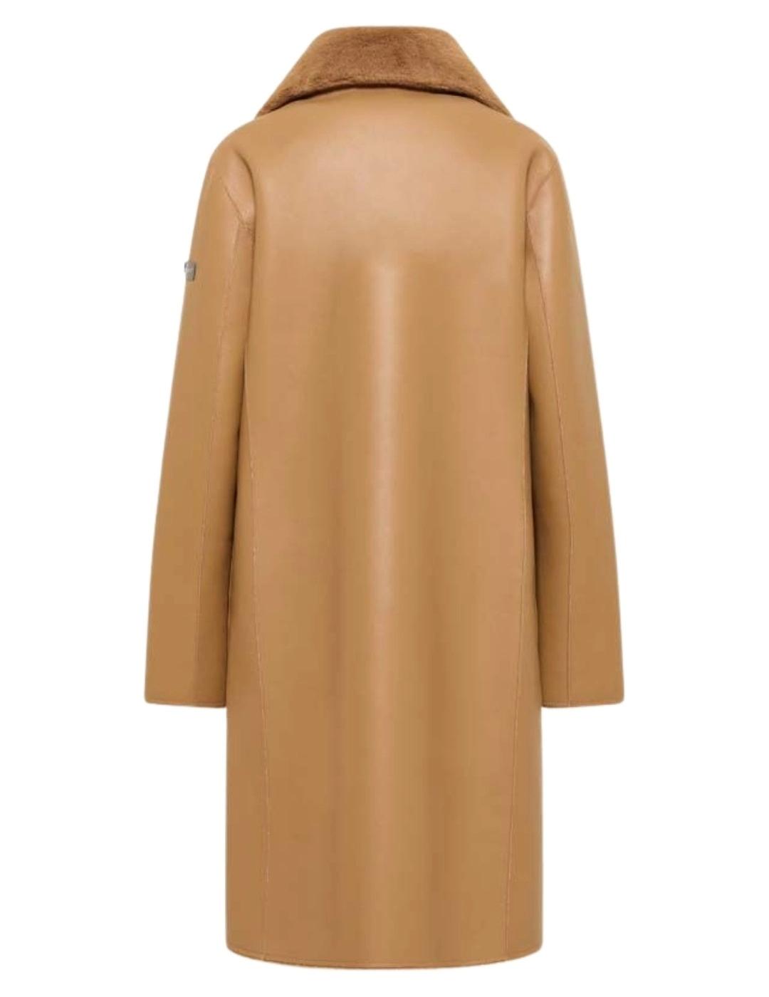 Frieda Abrigo Reversible Desert Beige de pelo