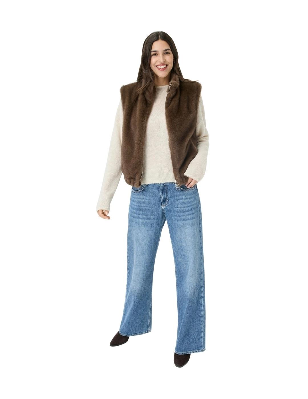 Fuchs Schmitt Chaleco de pelo Marrón