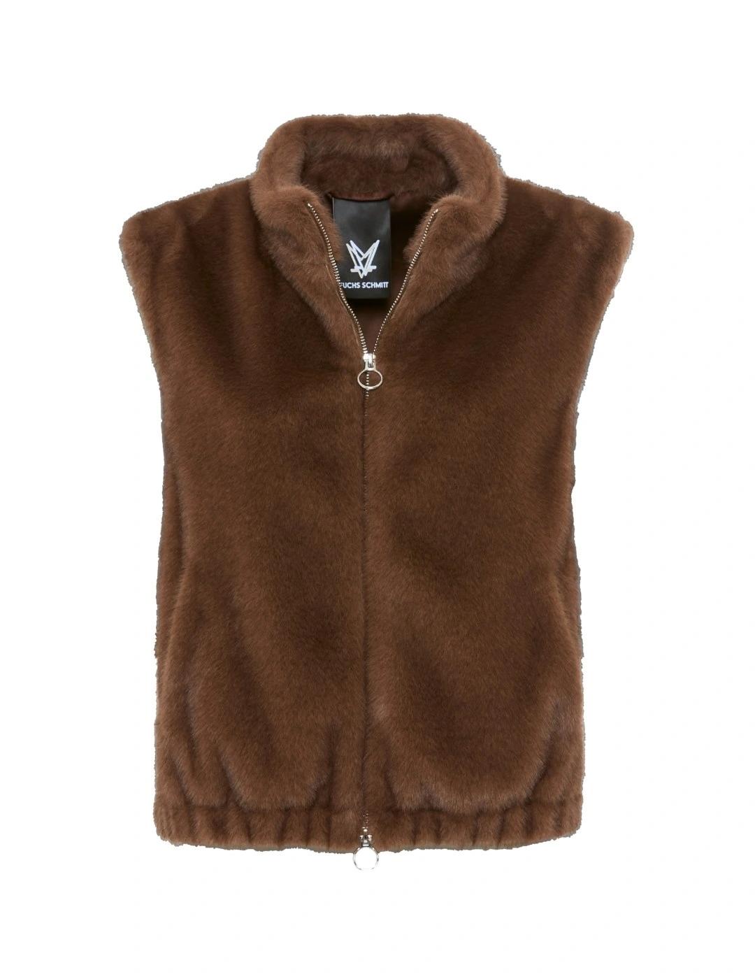 Fuchs Schmitt Chaleco de pelo Marrón