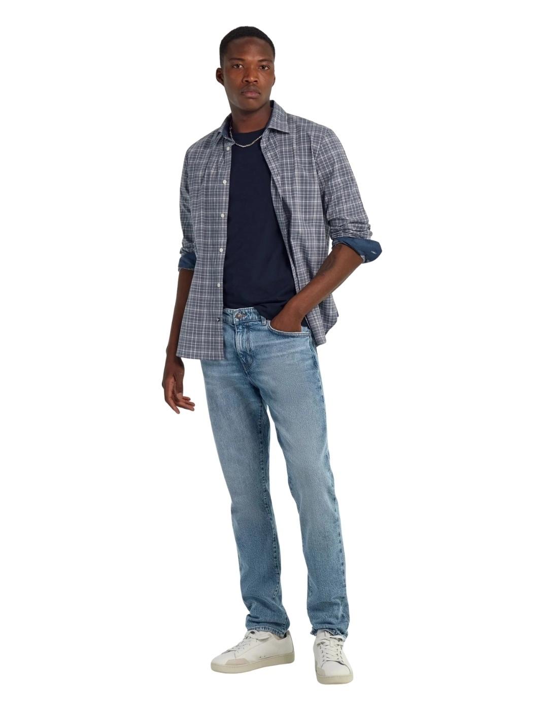 Gas Pantalones de hombre Stone Wash Slim fit