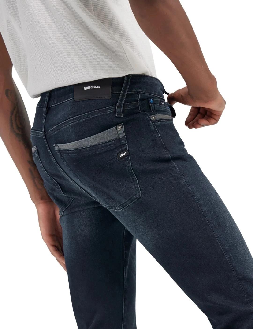 Gas Pantalones de hombre Basic Dark Blu Skinny fit