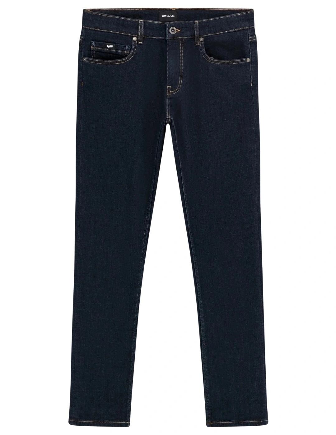 Gas Pantalones de hombre Raw Rinse Slim fit