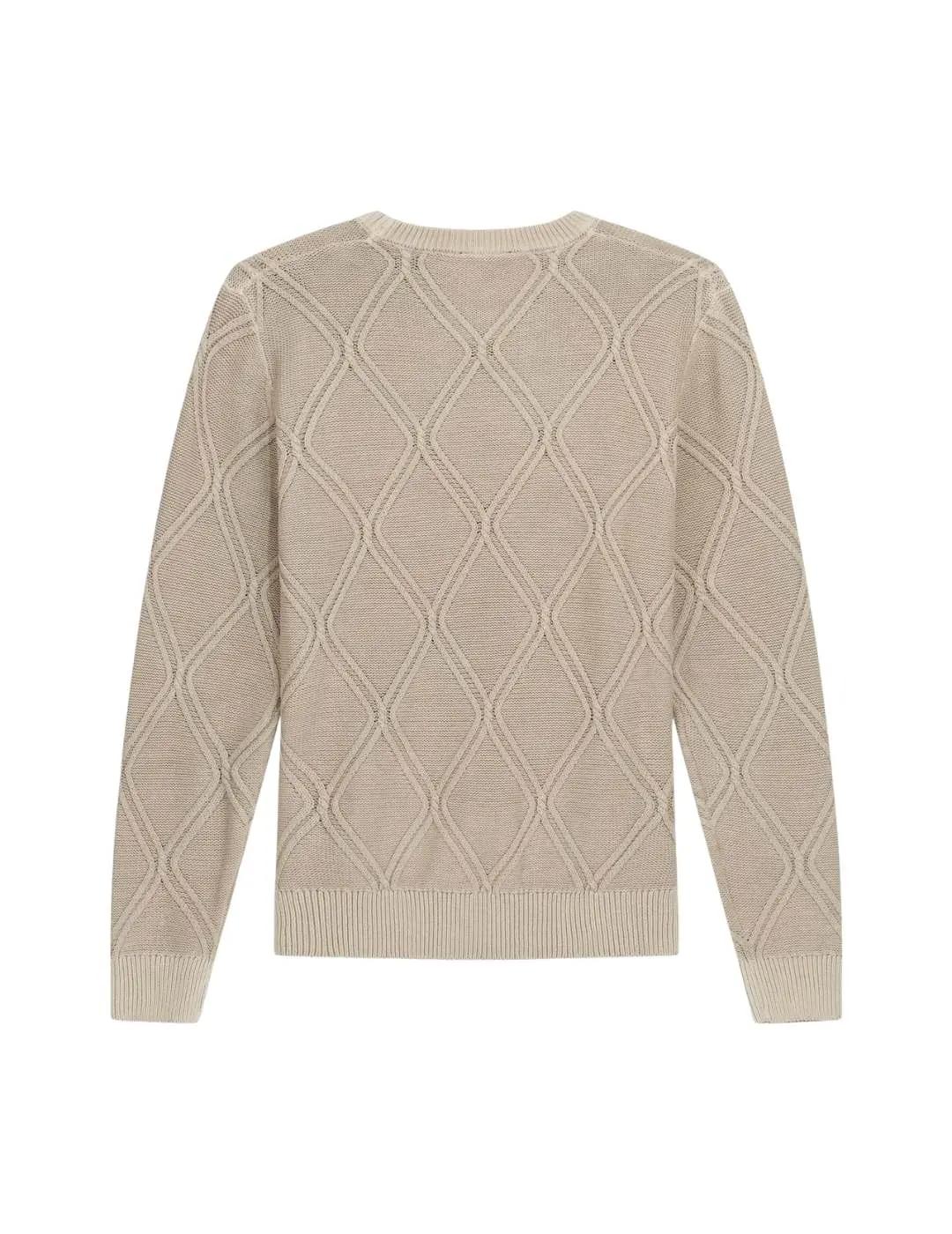 Gas Jersey Joaquin cuello redondo Beige