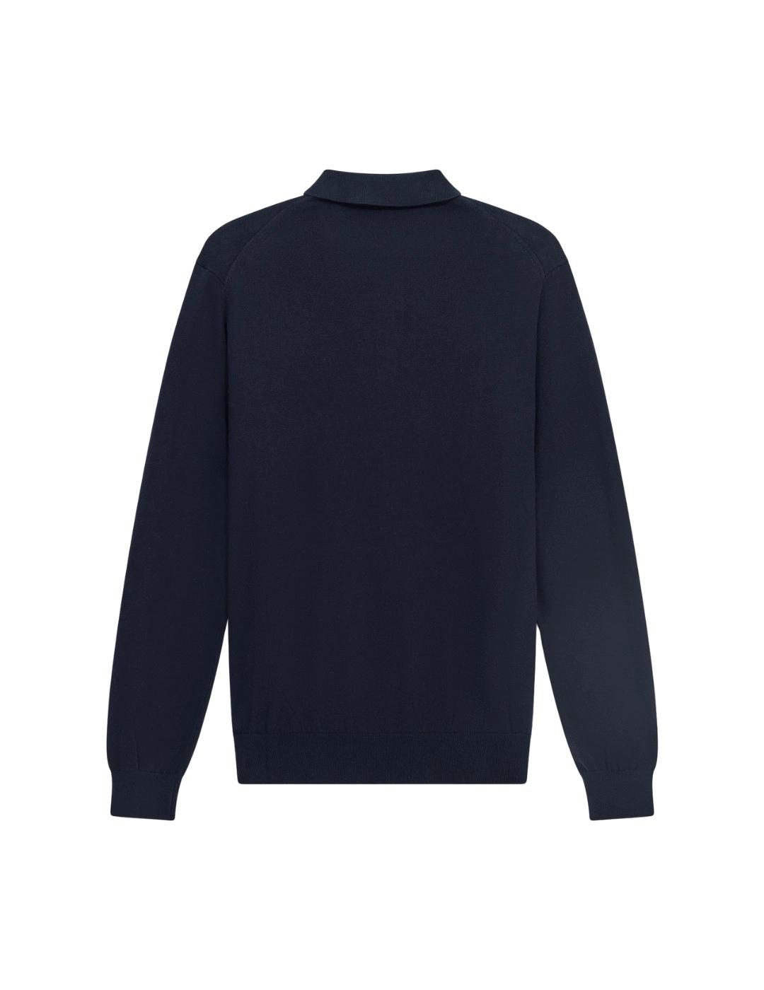 Gas Polo de manga larga Baritone Blue