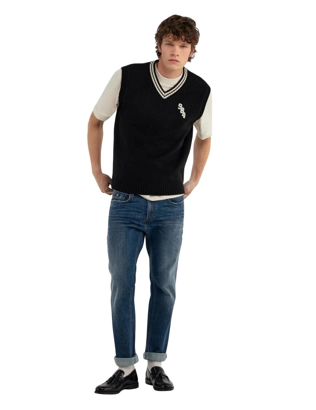 Gas Pantalones de hombre Stone Wash Med Slim fit