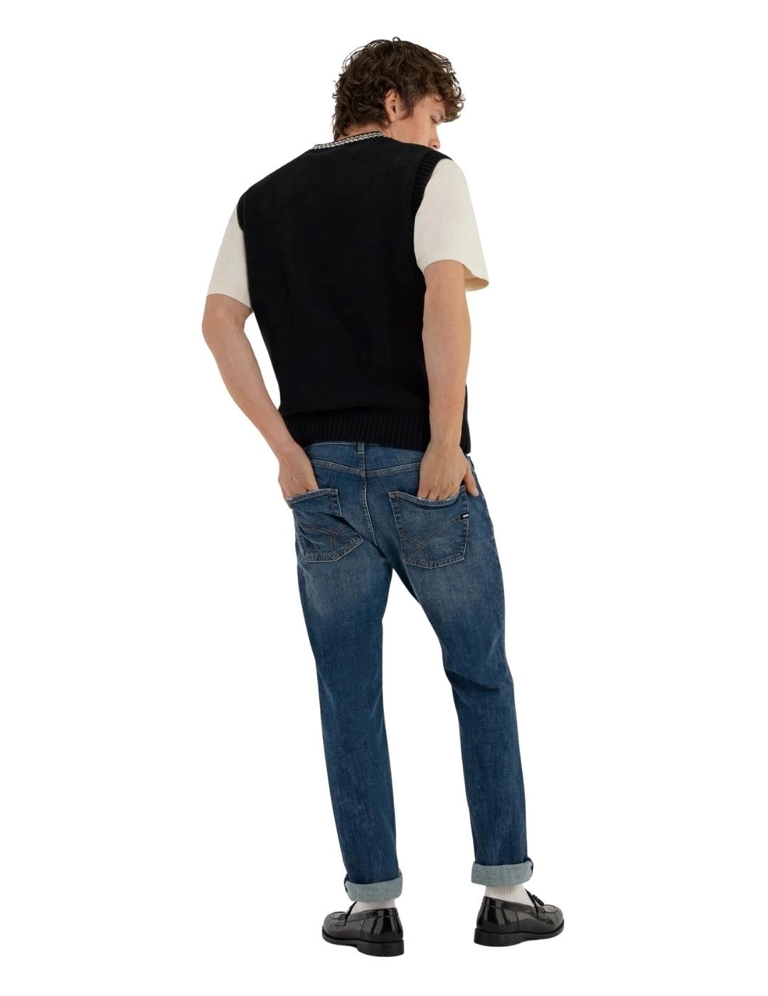 Gas Pantalones de hombre Stone Wash Med Slim fit