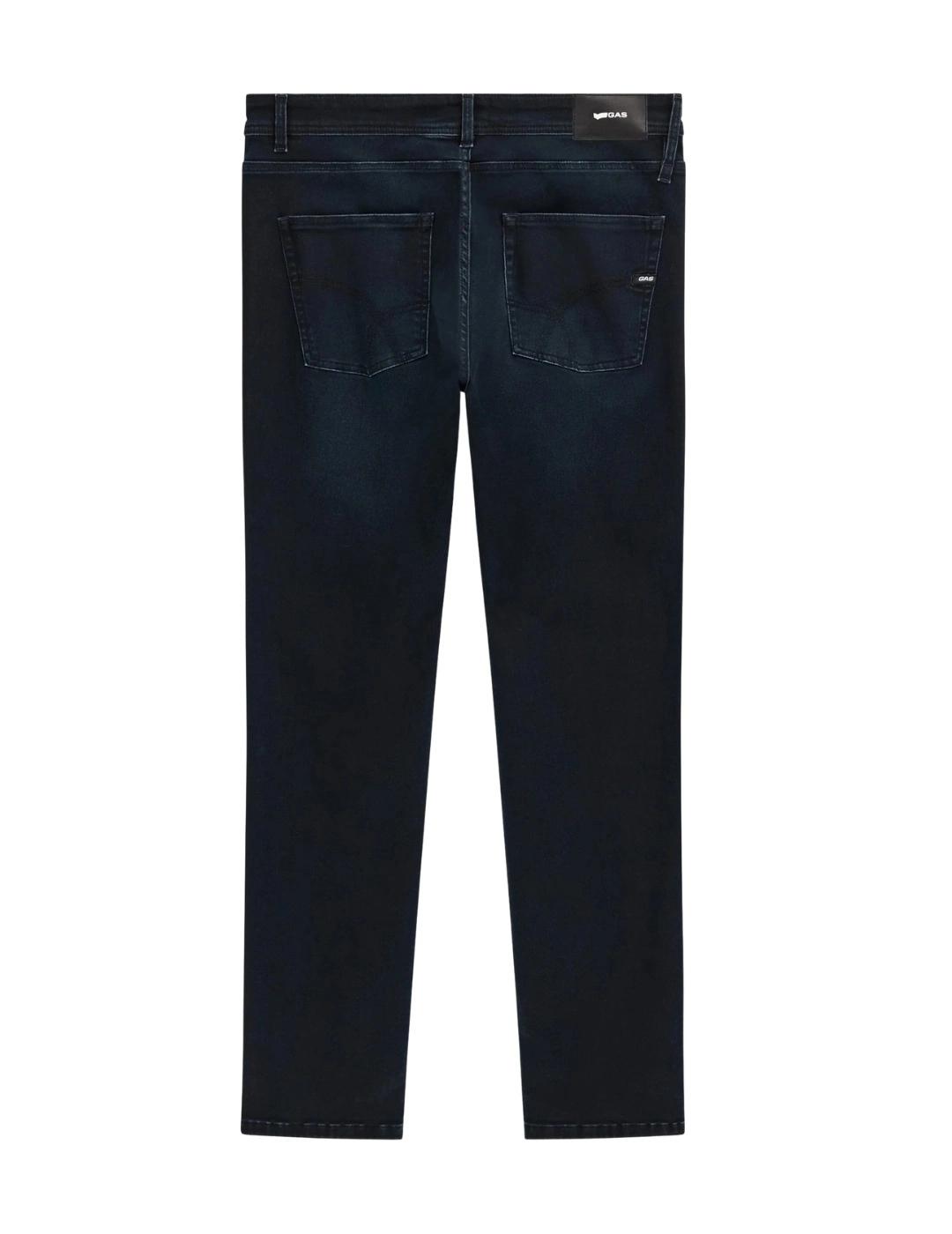 Gas Pantalones hombre Basic Dark Blu Straight fit