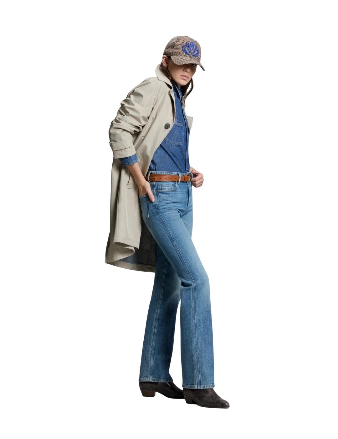 Gas Pantalones de mujer Stone Wash Med Bootcut