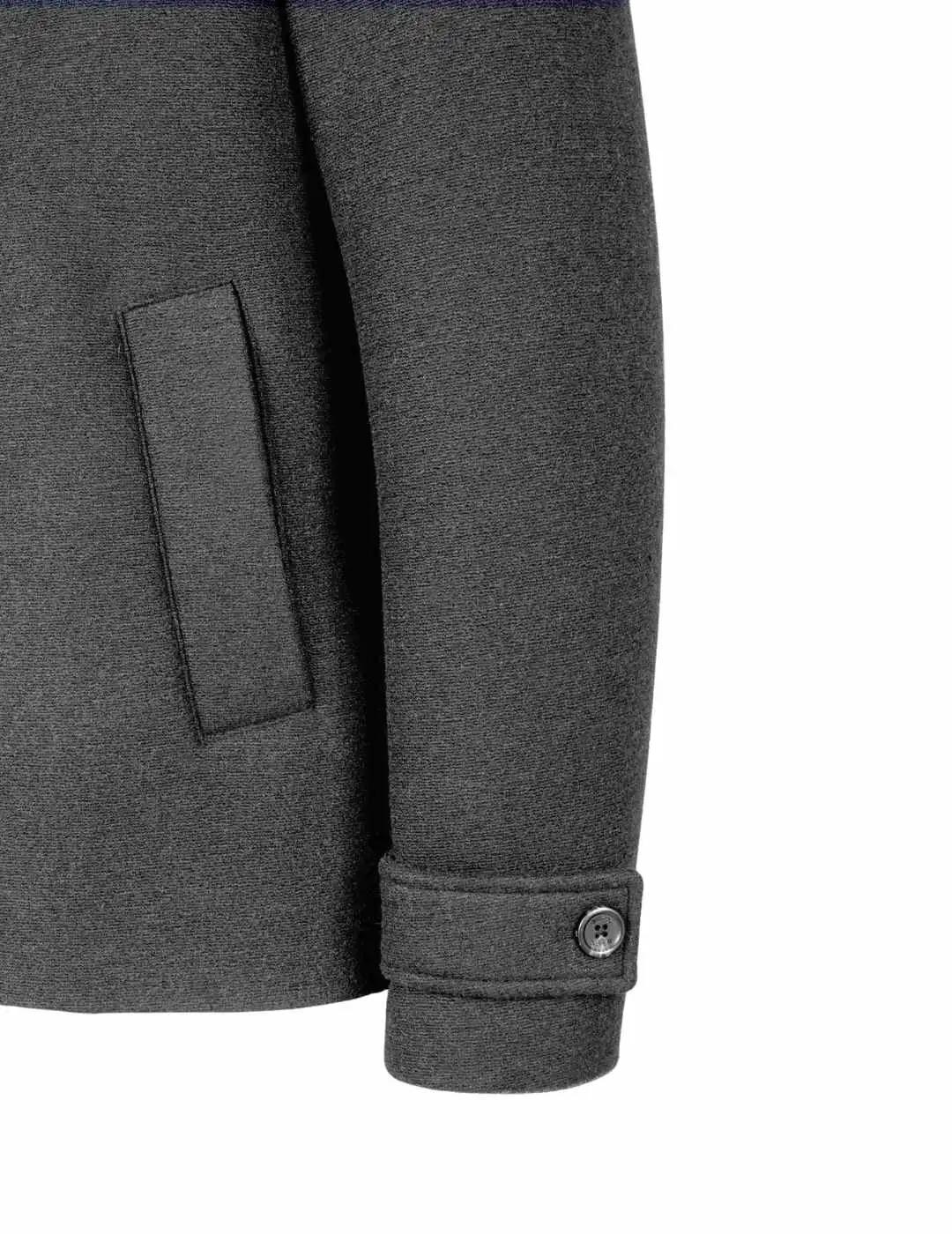 Geox Abrigo Claudio Peacot Gris y azul hombre