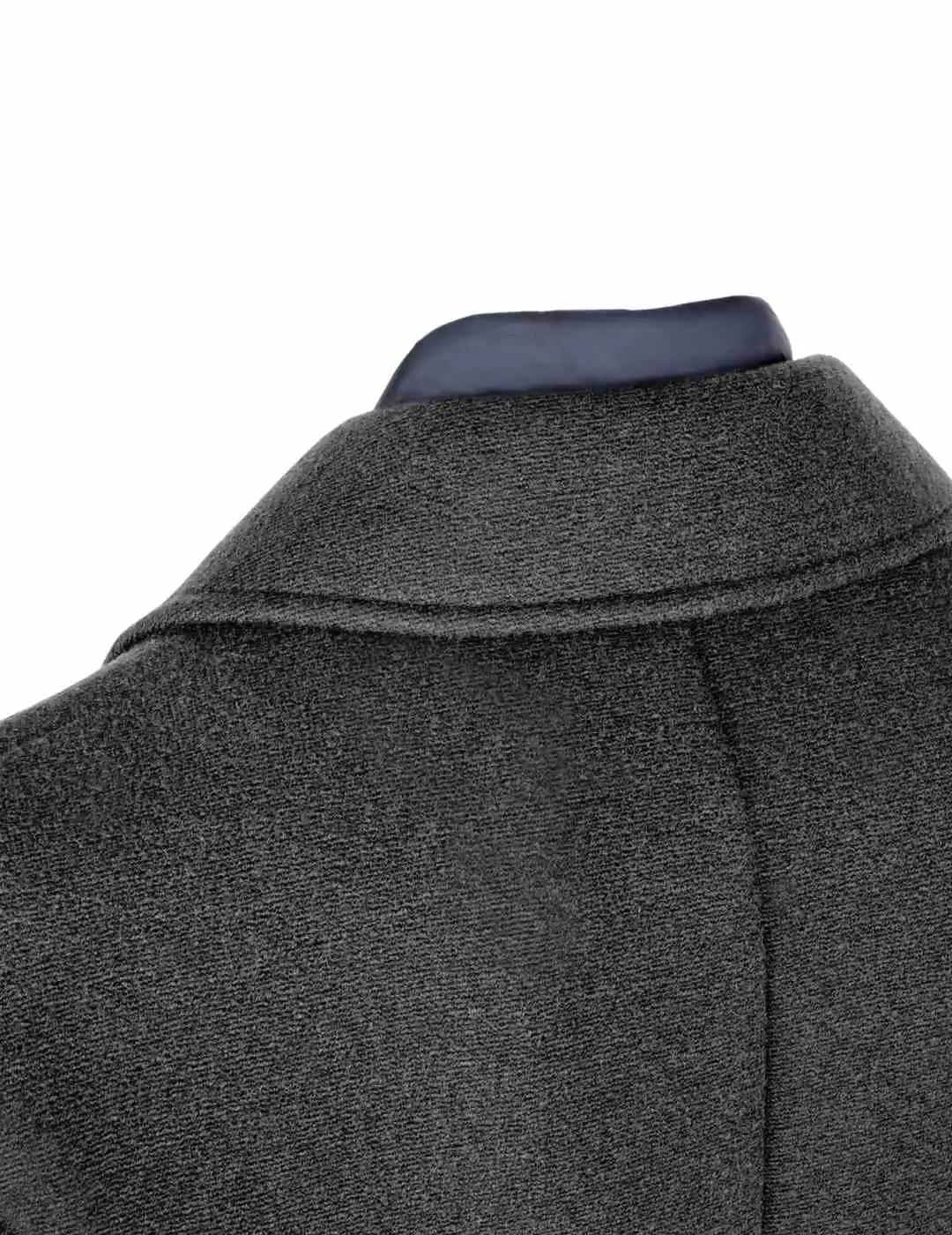 Geox Abrigo Claudio Peacot Gris y azul hombre