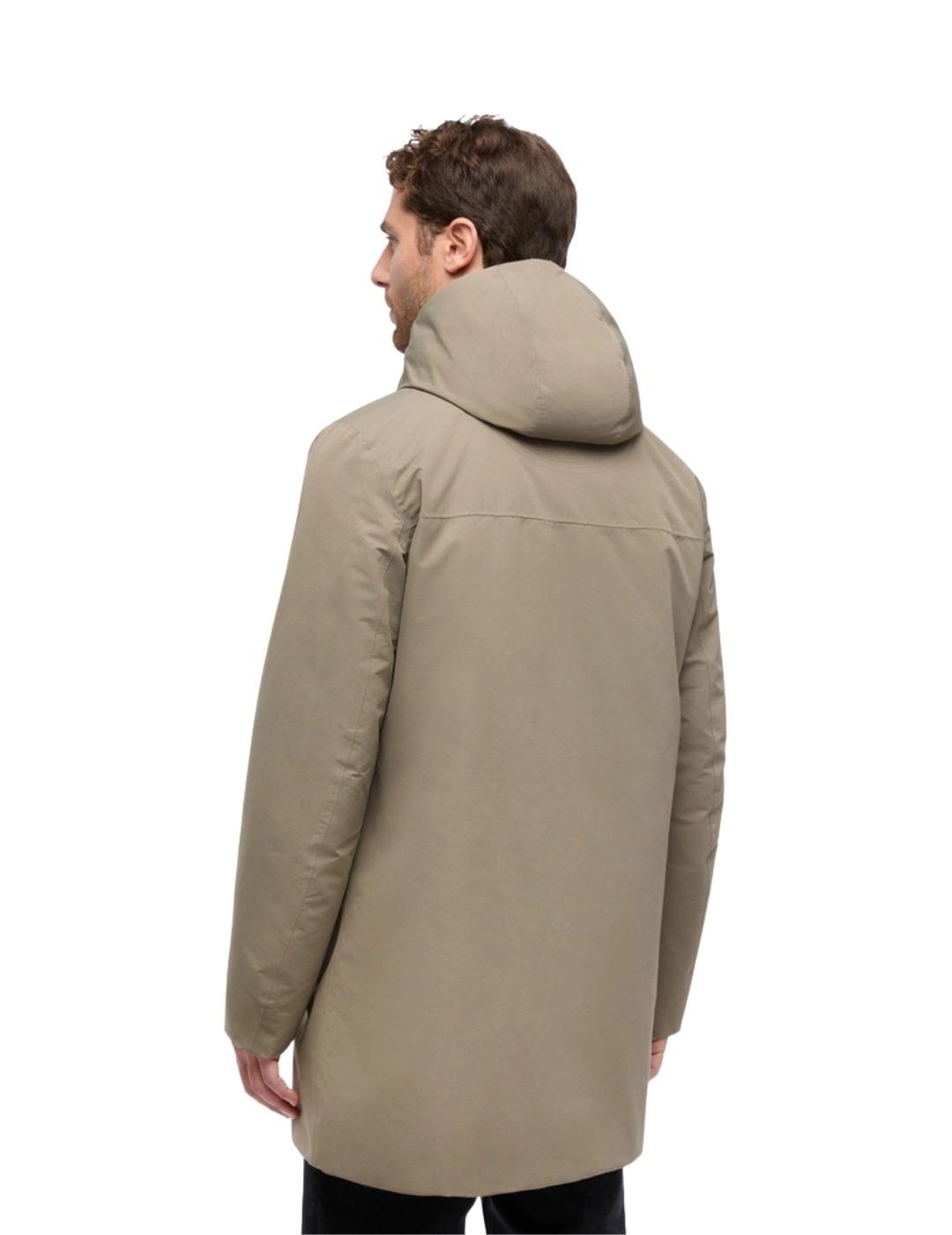 Geox Parka larga Doray Beige hombre