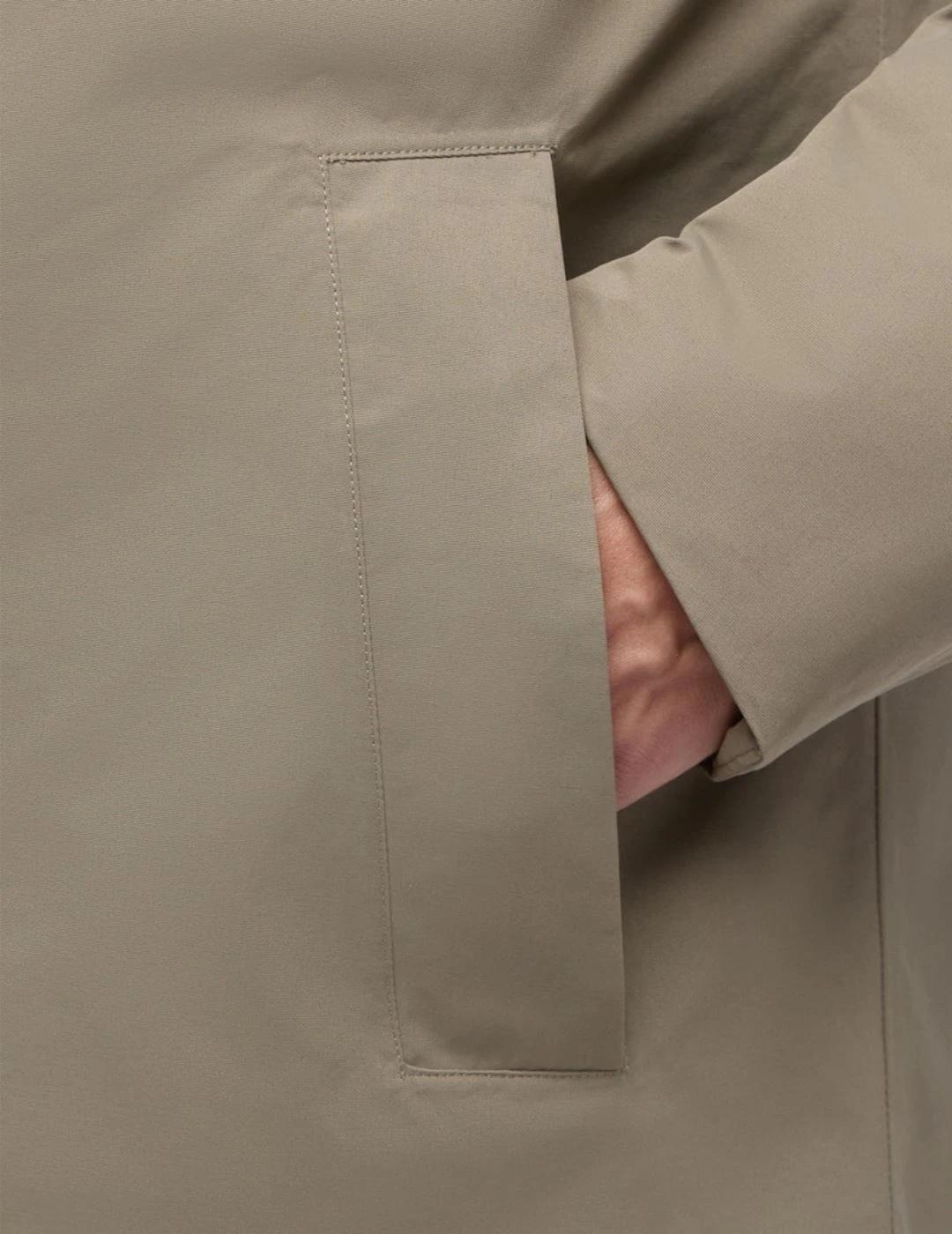 Geox Parka larga Doray Beige hombre