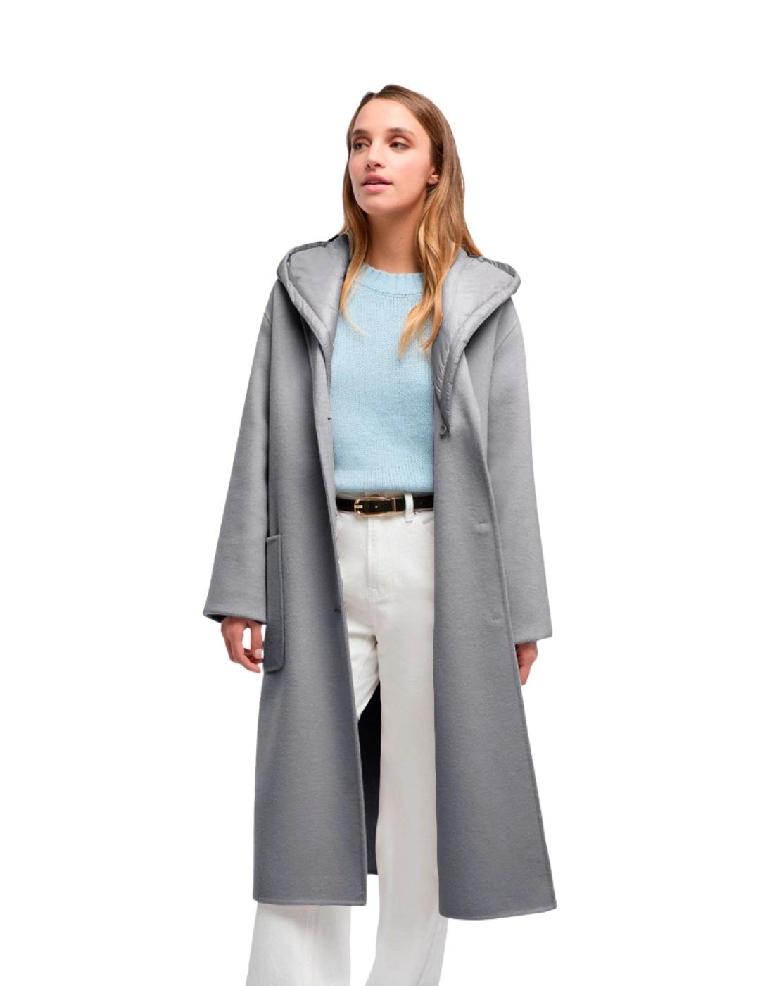 Geox Abrigo Largo Rawelle Gris mujer