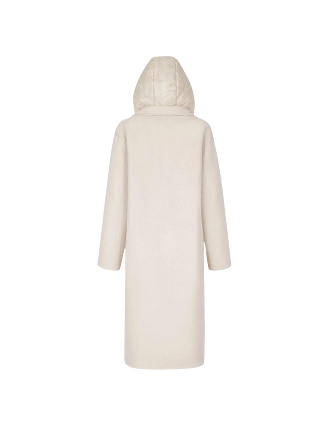 Geox Abrigo Largo Rawelle Beige claro mujer