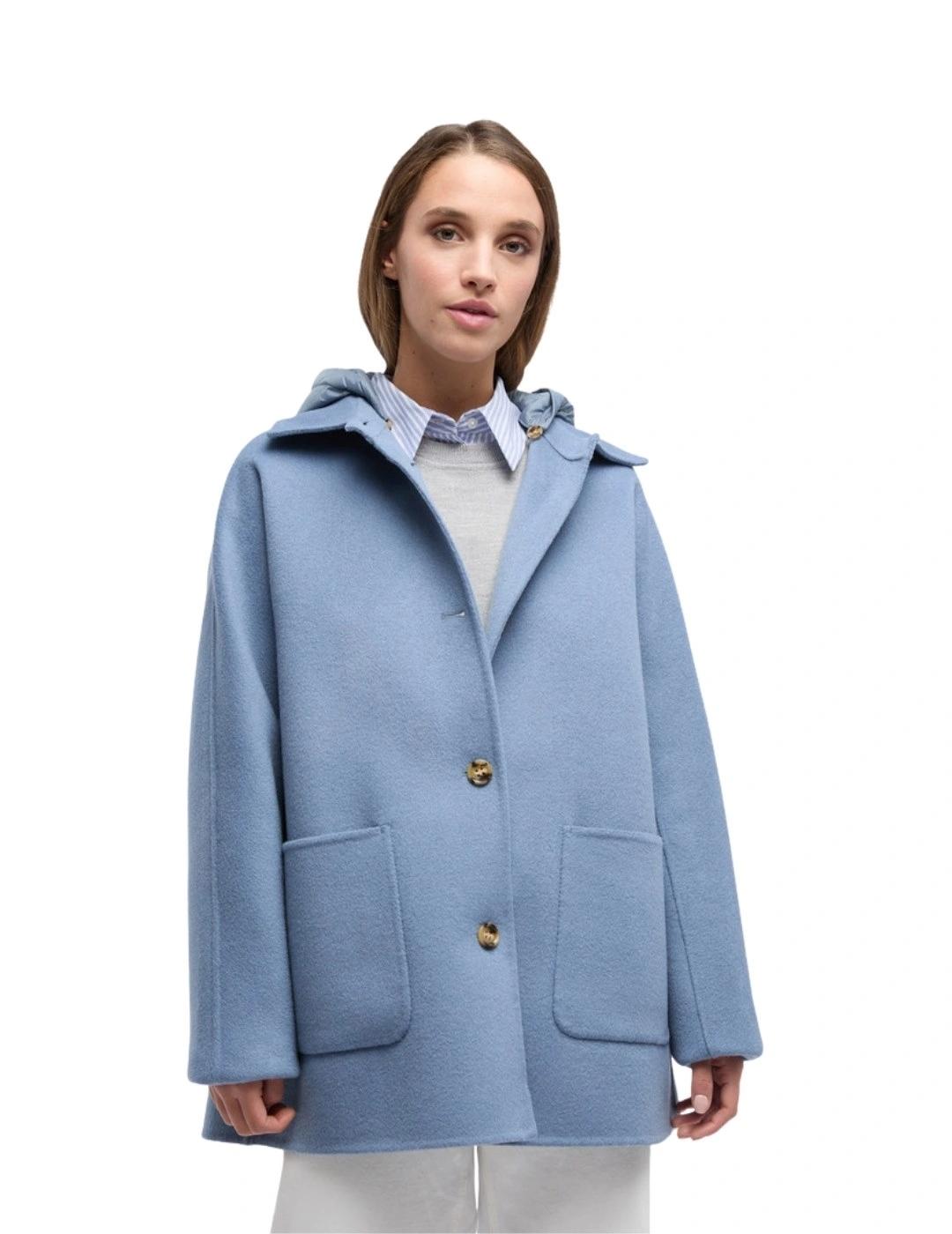 Geox Abrigo Rawelle Azul claro mujer