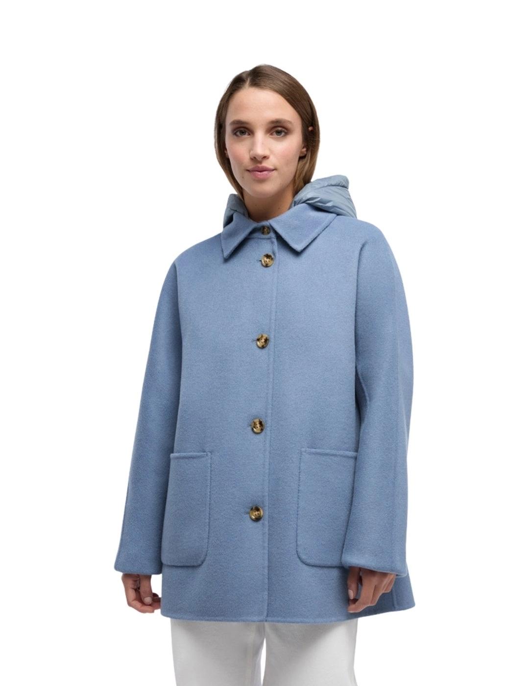 Geox Abrigo Rawelle Azul claro mujer