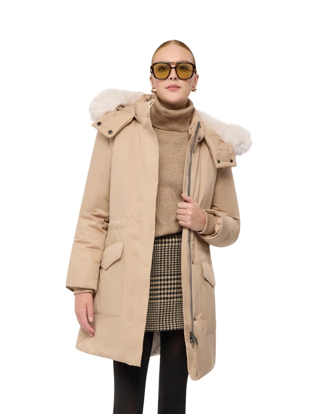 Geox Abrigo Spherica Beige mujer