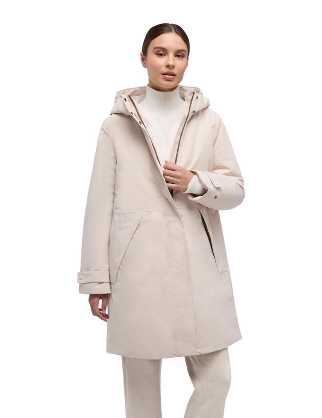 Geox Cazadora Hoara abx Beige claro mujer