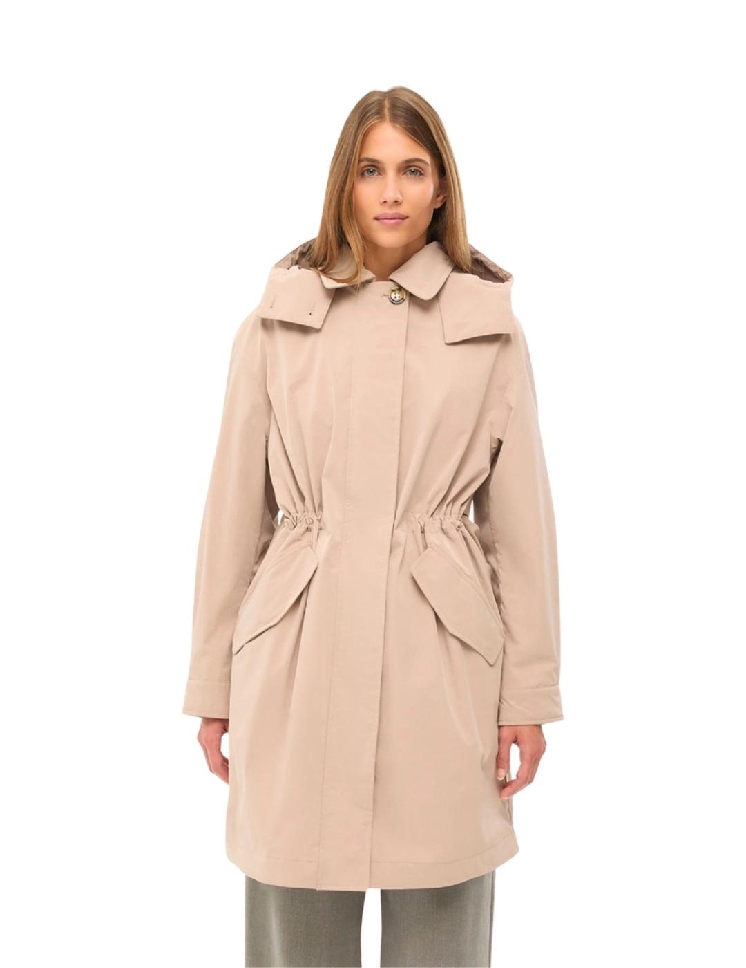 Geox Parka Anyweco Beige mujer