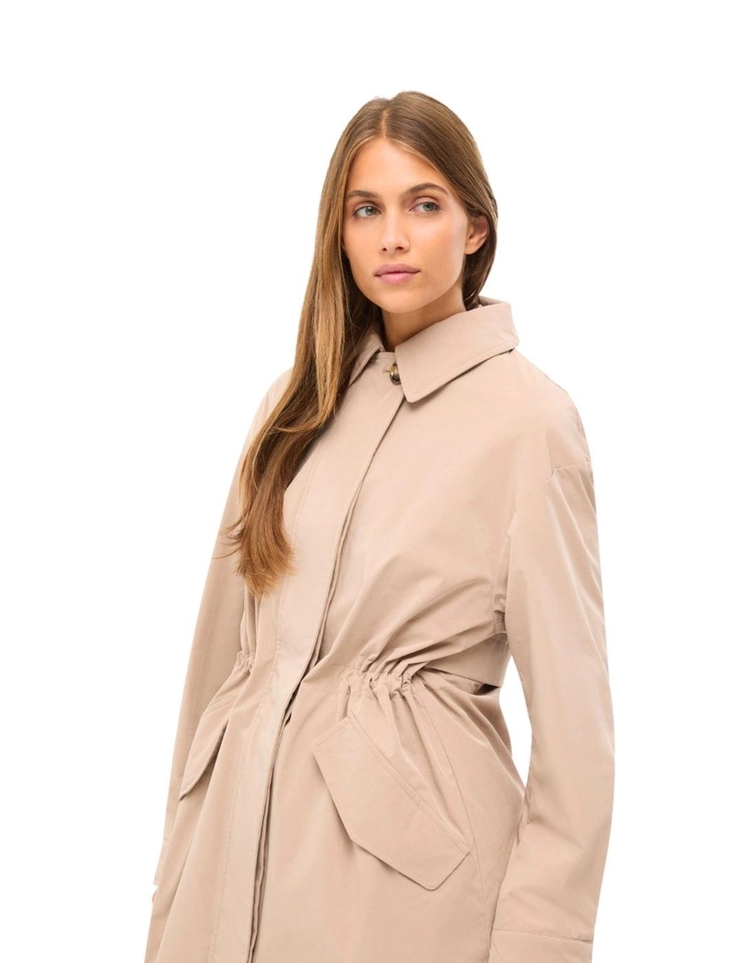 Geox Parka Anyweco Beige mujer
