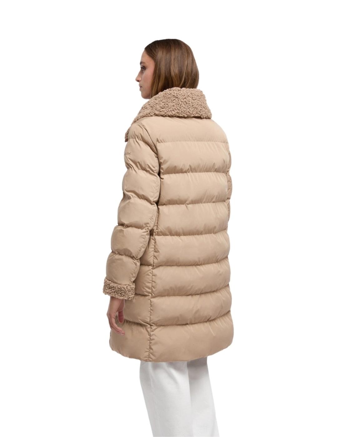 Geox Plumífero Vilde Beige mujer