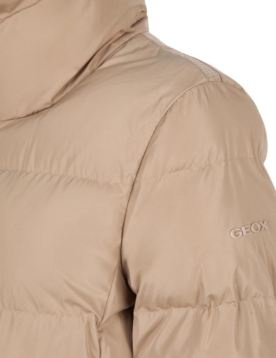 Geox Plumífero Vilde Beige mujer