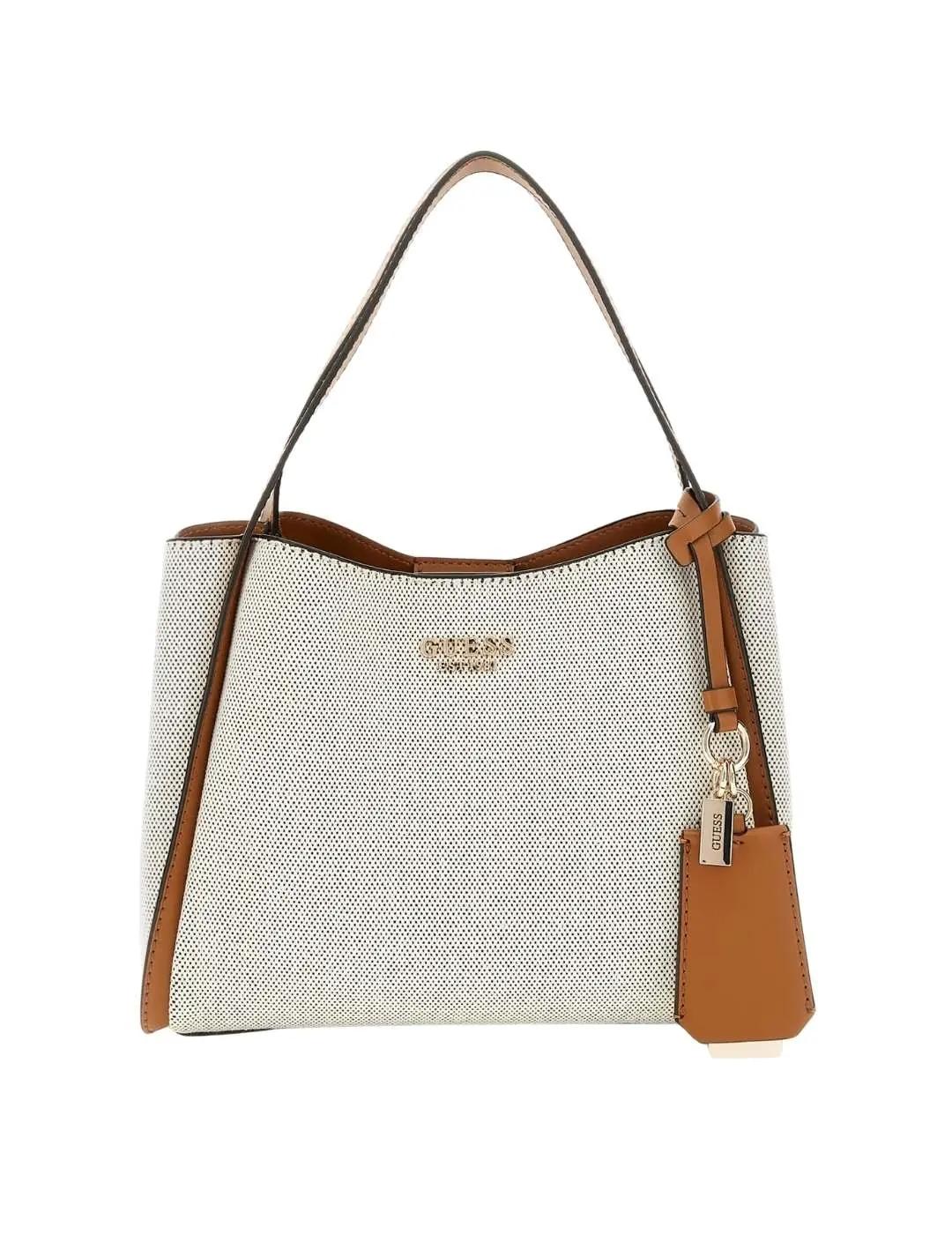 Guess Mini Bolso al hombro Nicolette de lienzo