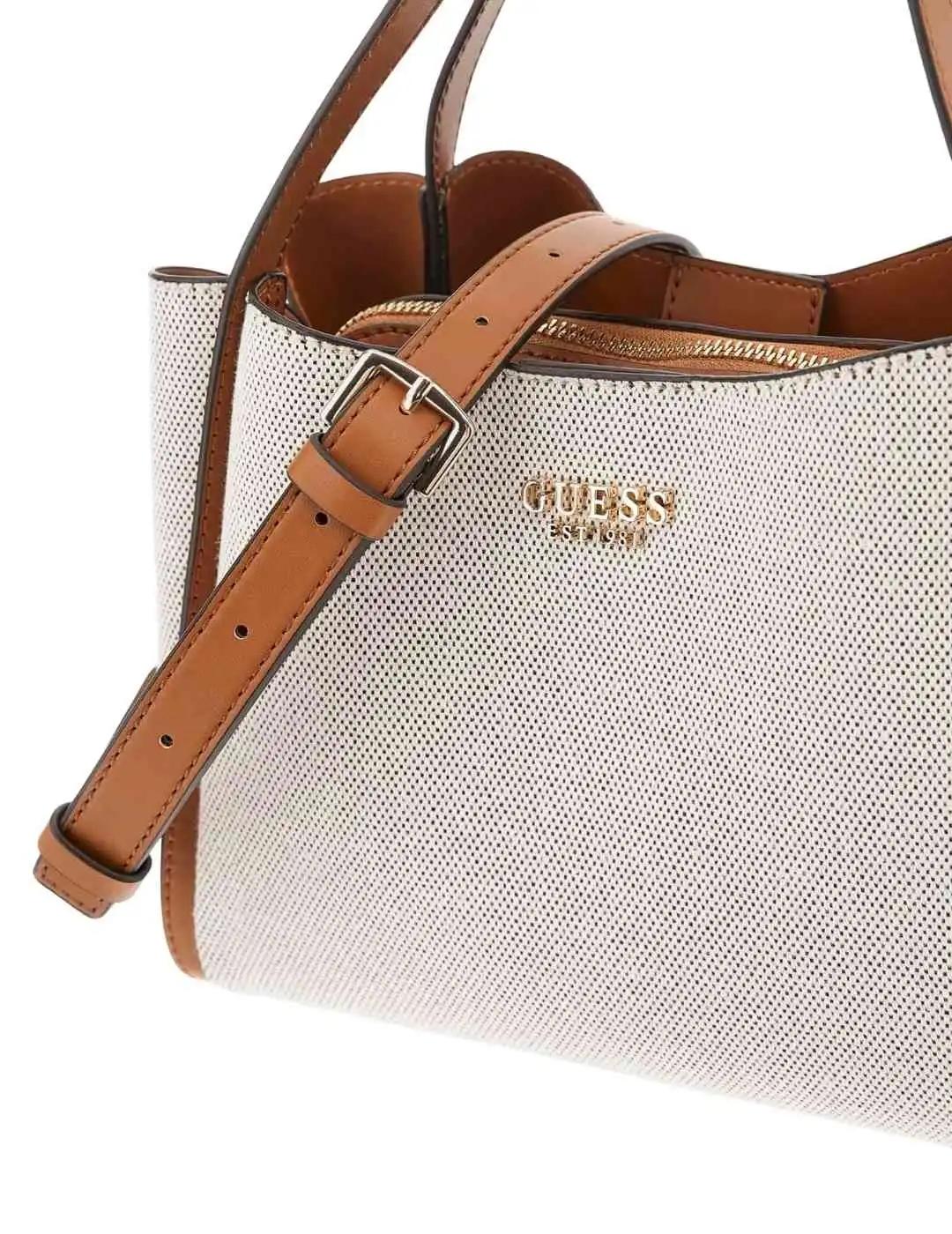 Guess Mini Bolso al hombro Nicolette de lienzo