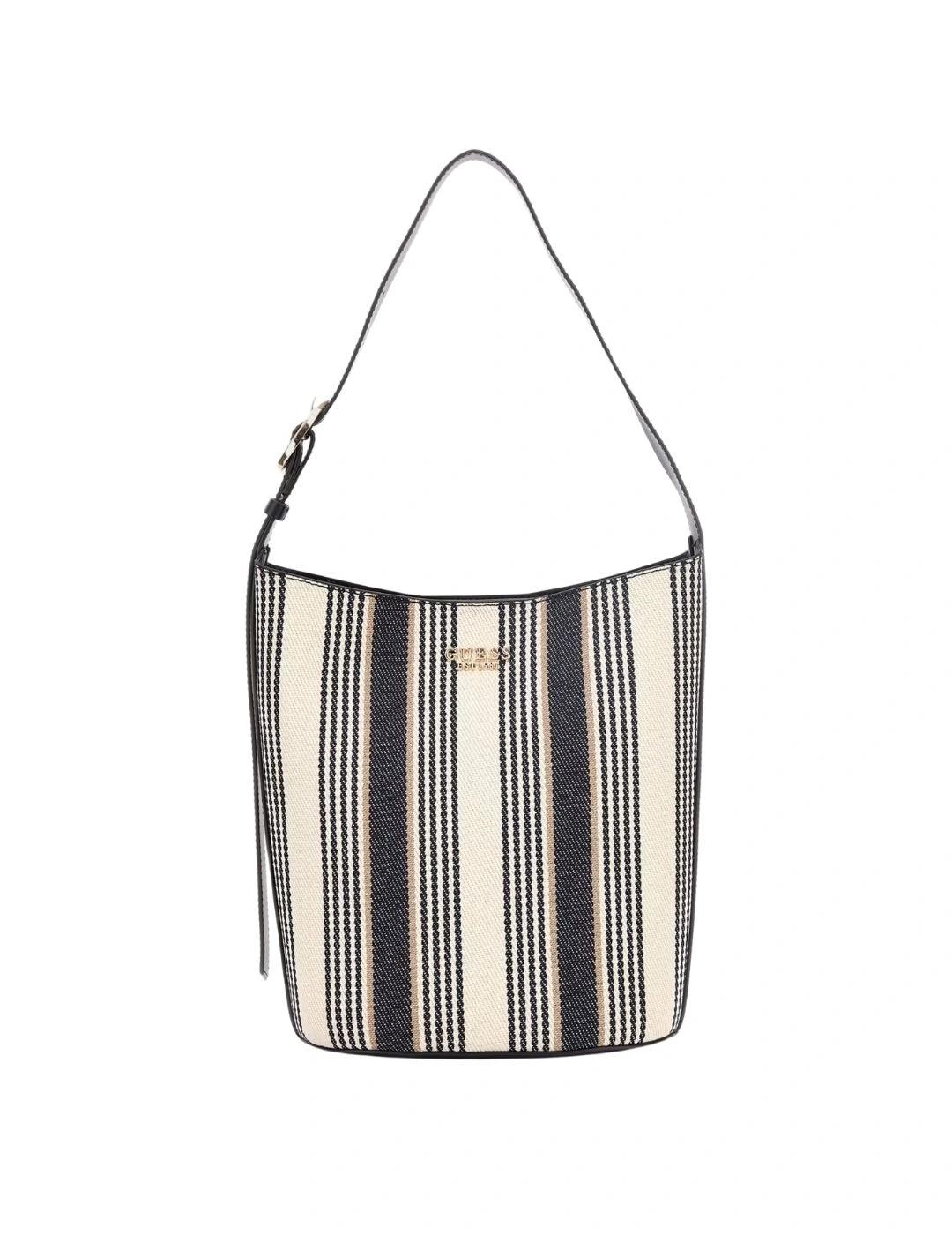 Guess Bolso al hombro Nicolette de lienzo Multi