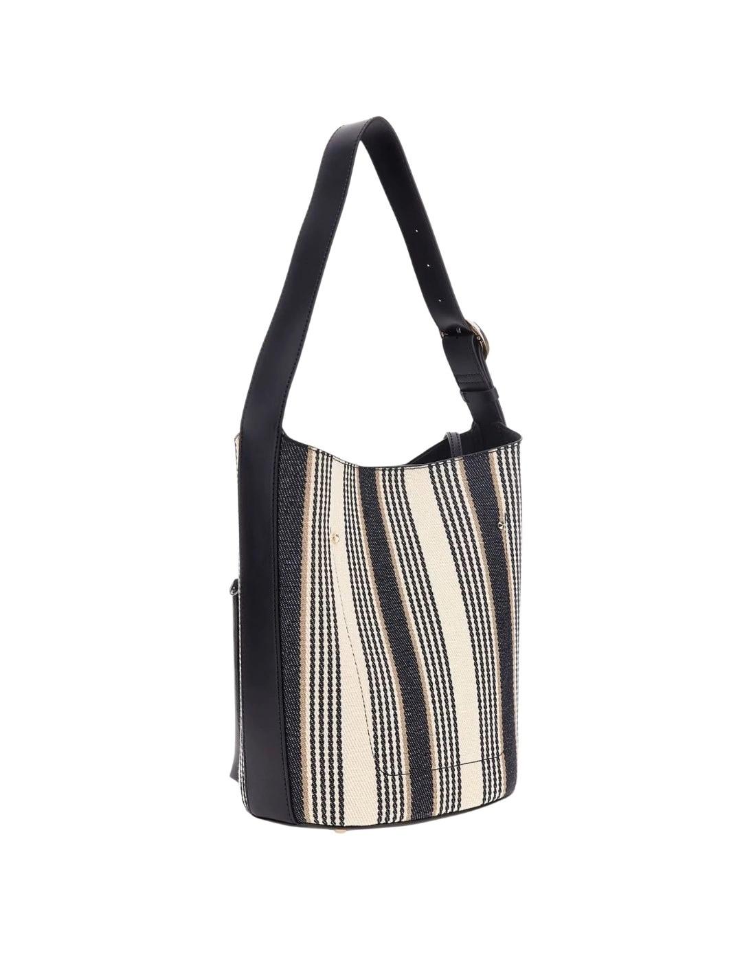 Guess Bolso al hombro Nicolette de lienzo Multi