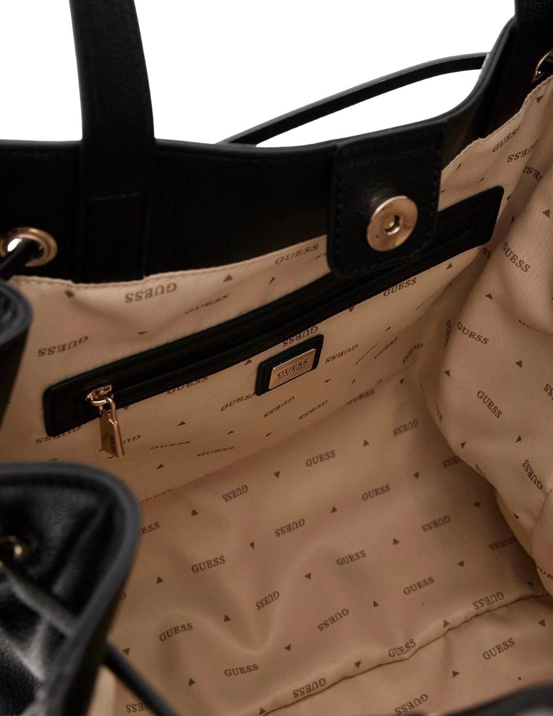 Guess Bolso Tote Calebra Negro