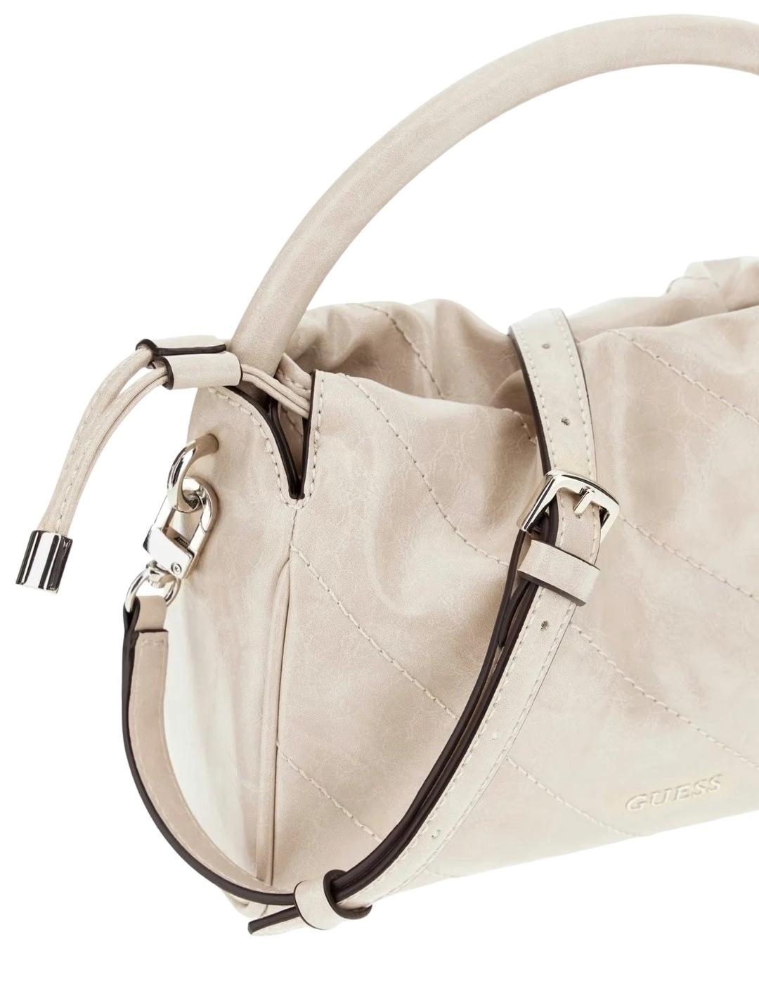 Guess Mini Bolso de mano Amys Crema