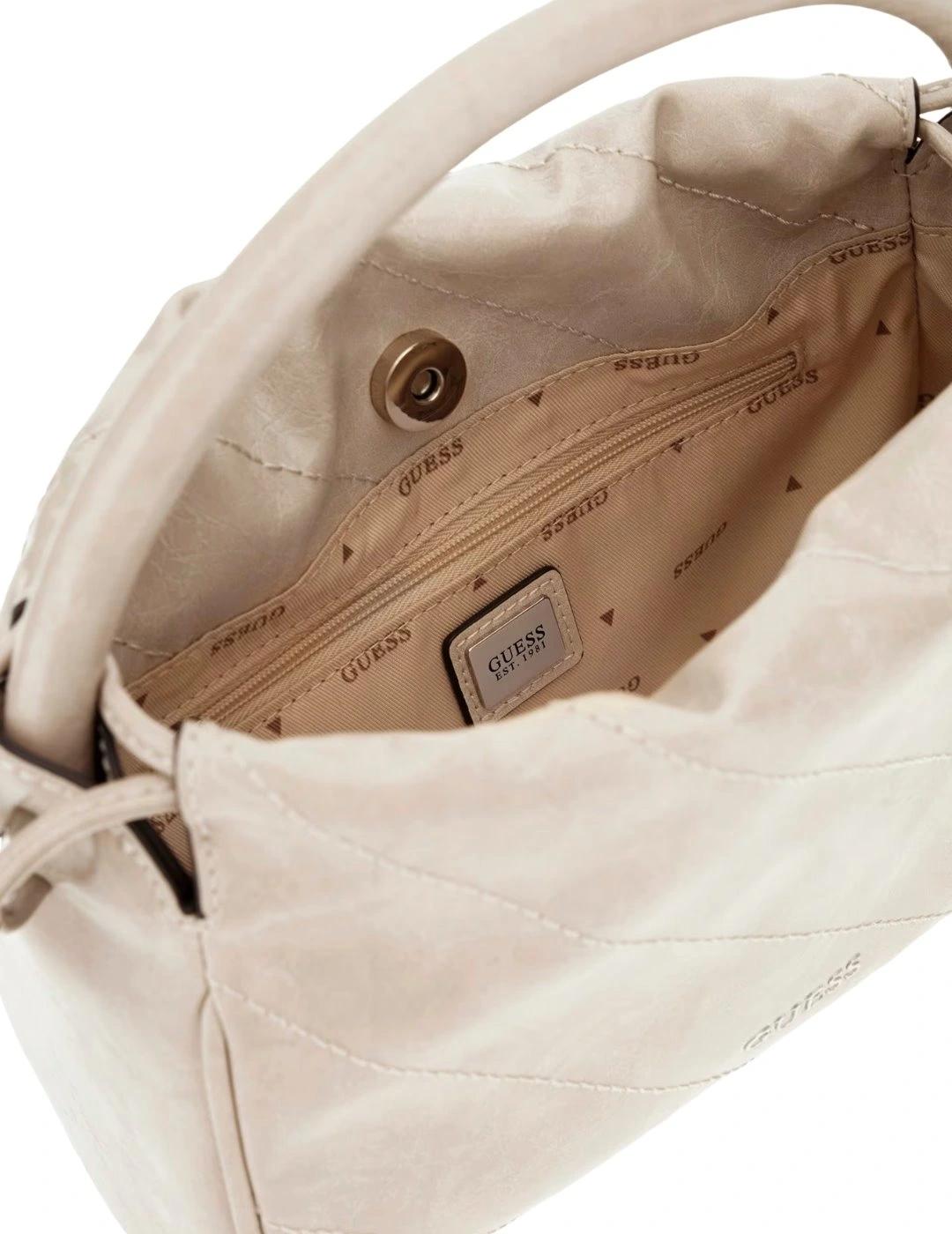 Guess Mini Bolso de mano Amys Crema