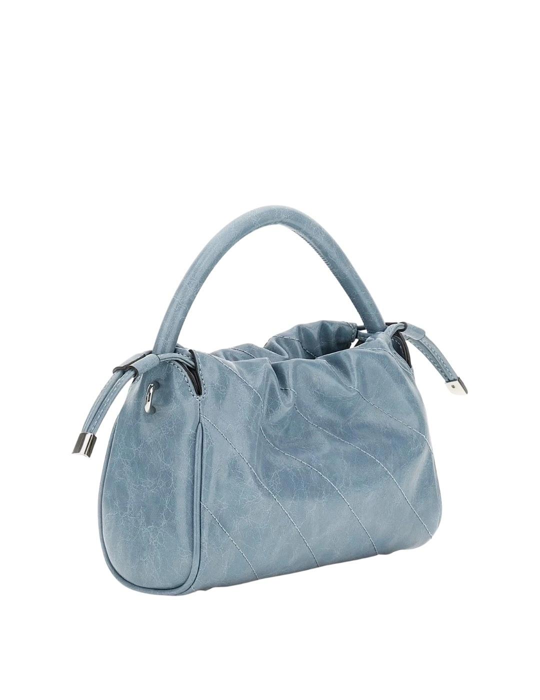 Guess Mini Bolso de mano Amys Azul claro