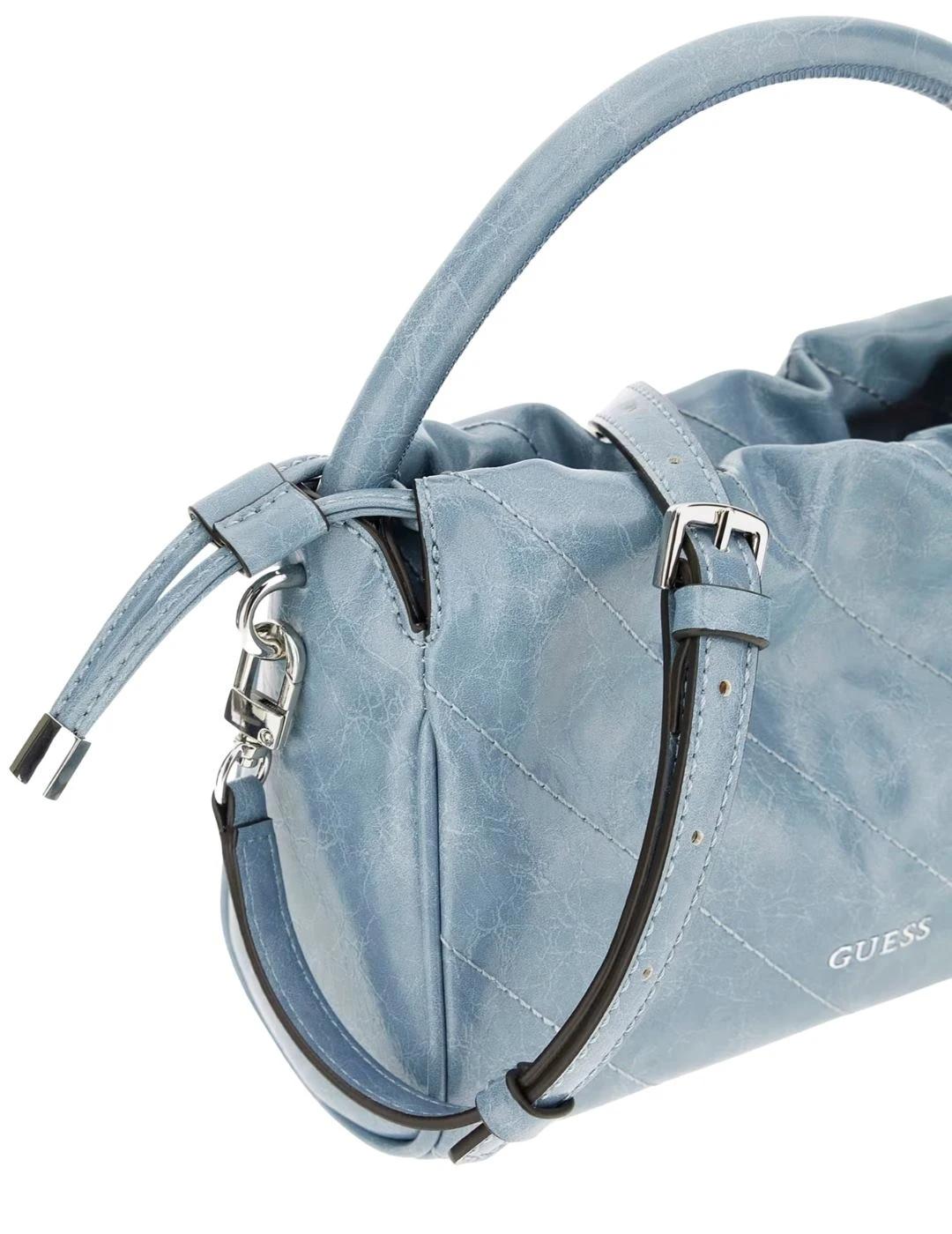 Guess Mini Bolso de mano Amys Azul claro
