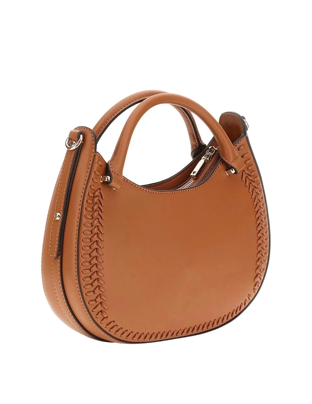 Guess Bolso de mano Tatum con aplicaciones Marrón