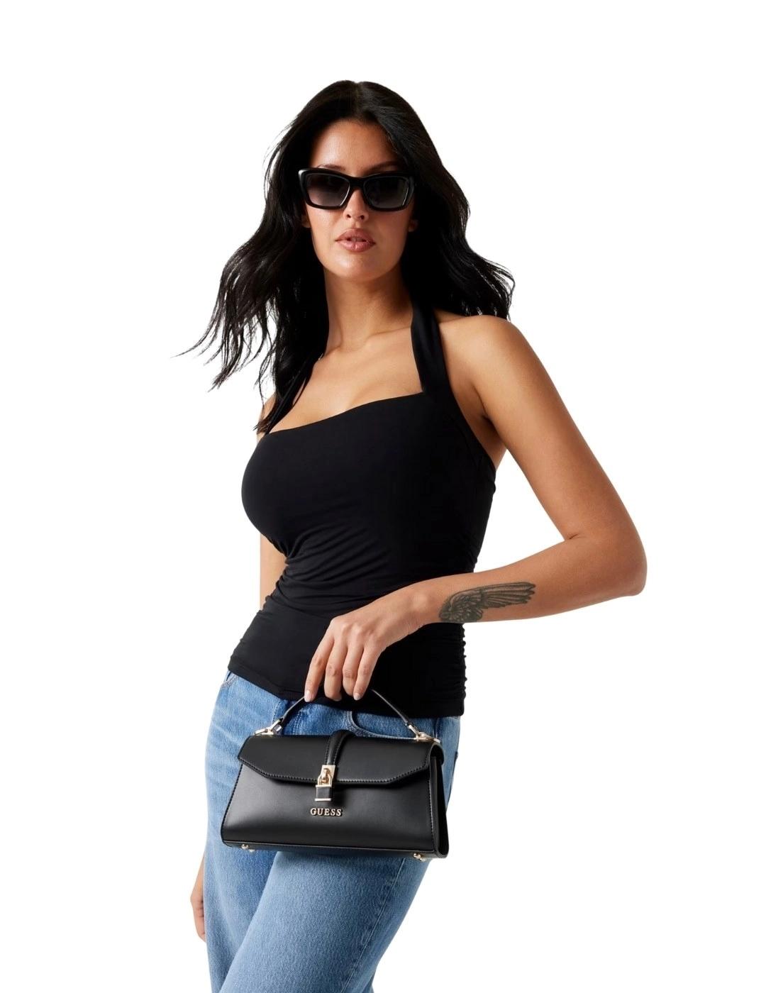 Guess Mini Bolso de mano Queensland Negro