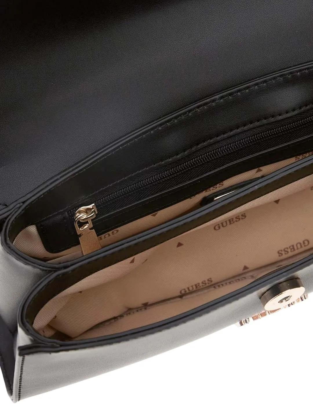 Guess Mini Bolso de mano Queensland Negro