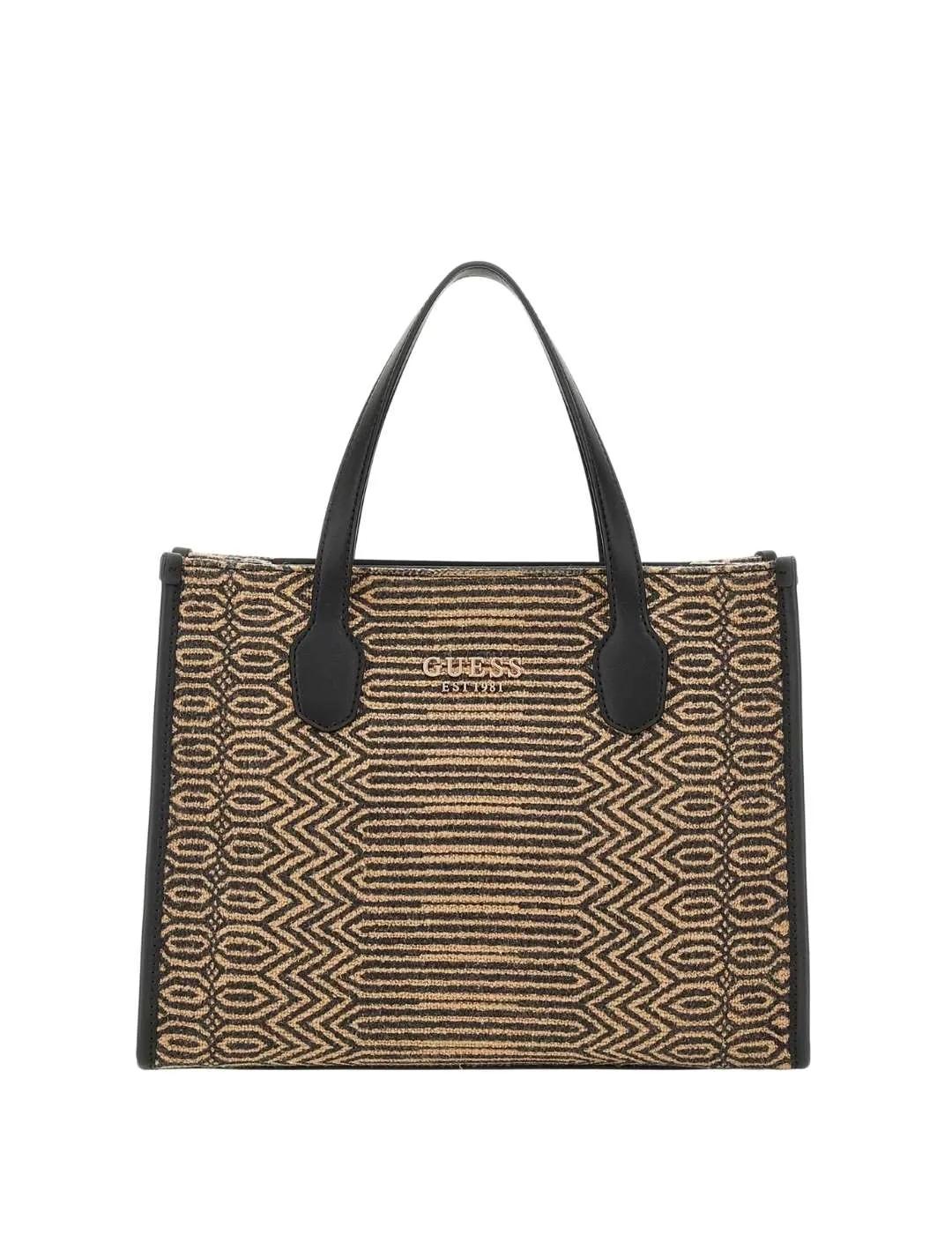 Guess Bolso al hombro Silvana Negro