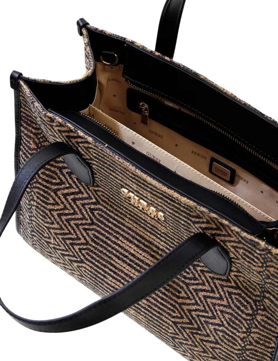 Guess Bolso al hombro Silvana Negro