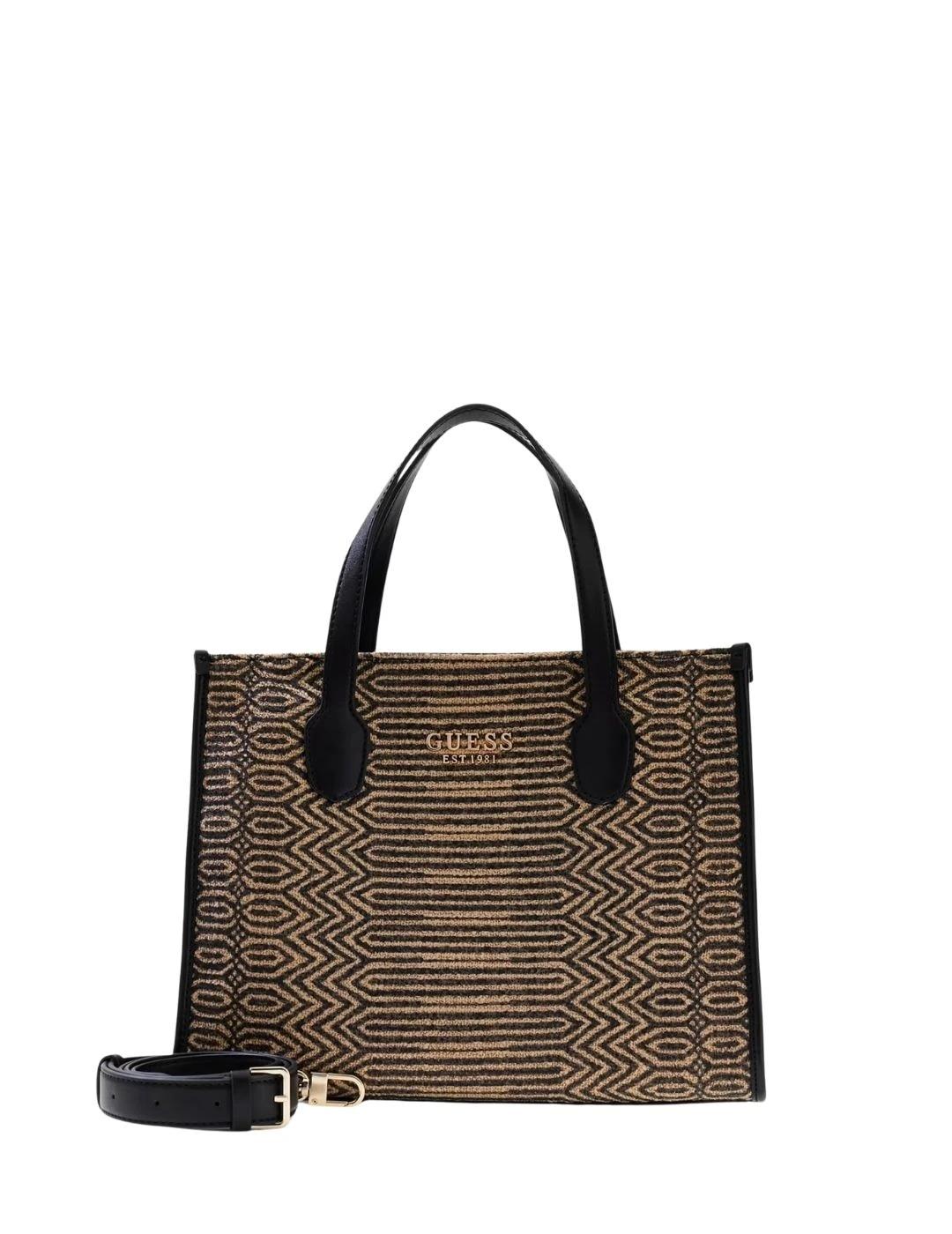 Guess Bolso al hombro Silvana Negro