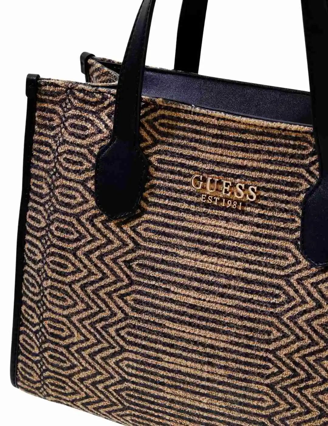 Guess Bolso al hombro Silvana Negro