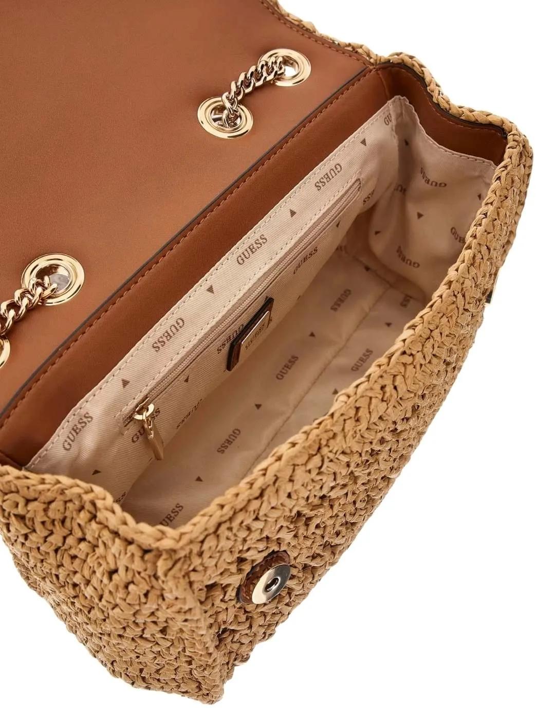 Guess Bolso Bandolera Irene de rafia