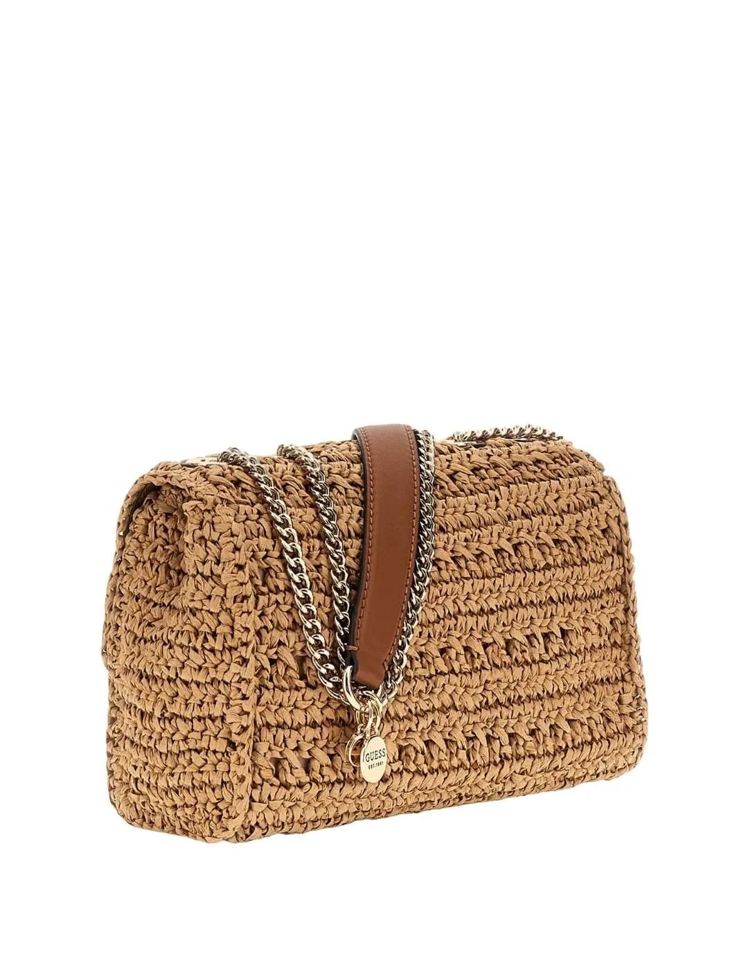 Guess Bolso Bandolera Irene de rafia