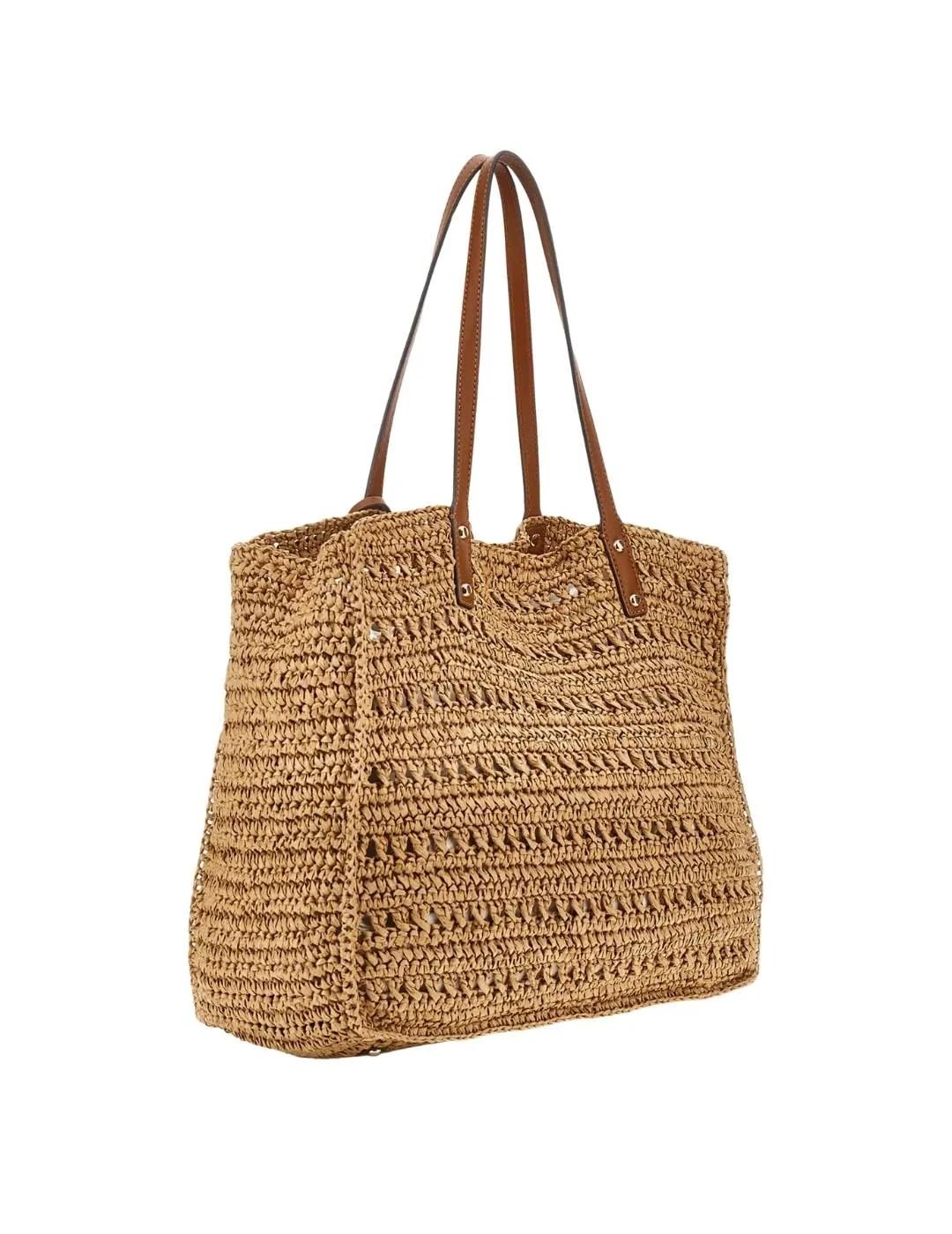 Guess Bolso Shopper Irene de rafia