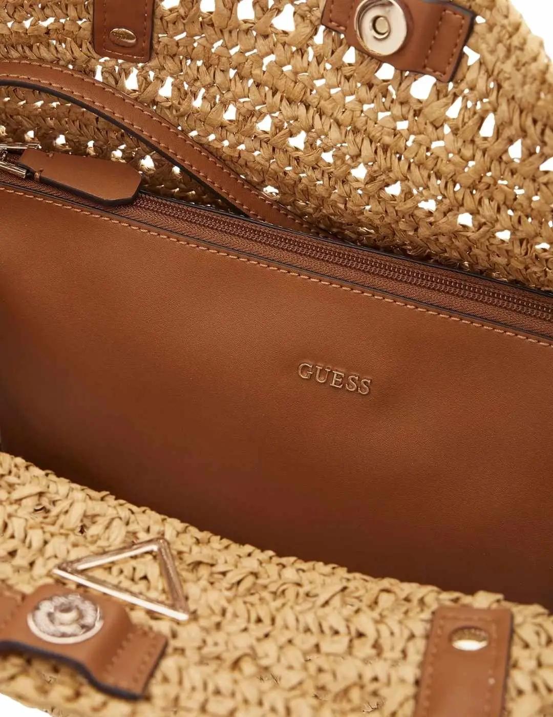 Guess Bolso Shopper Irene de rafia