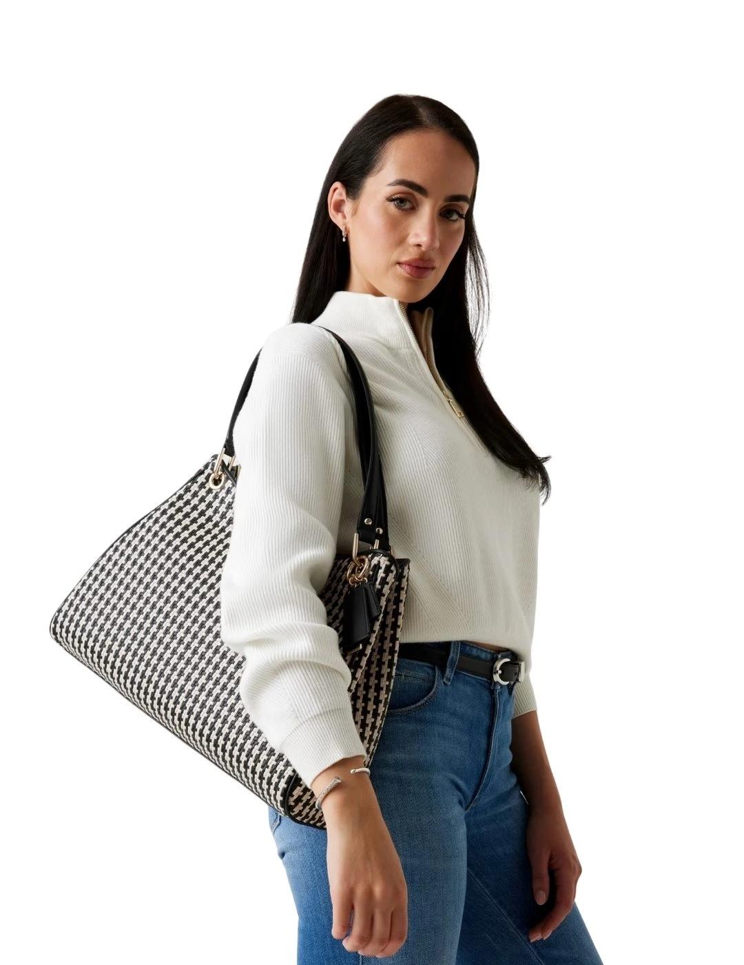 Guess Bolso Shopper Mirema trenzado