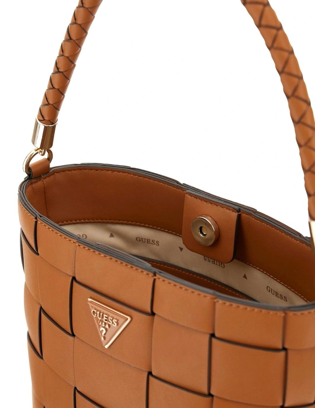 Guess Bolso Bucket Maylee Marrón
